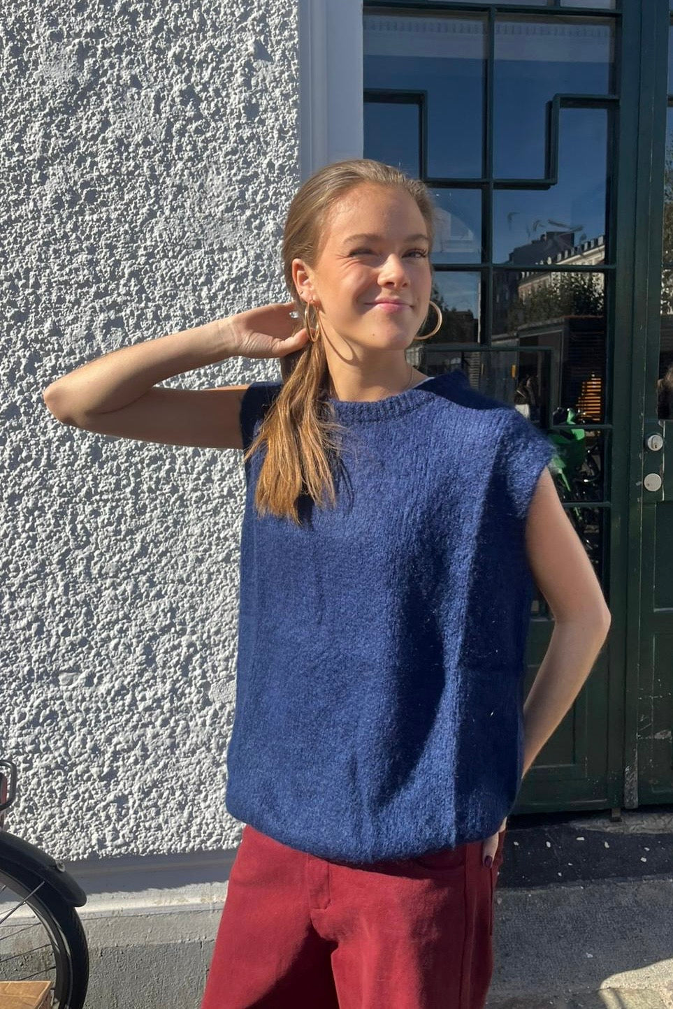 Alba Mohair Vest -Navy