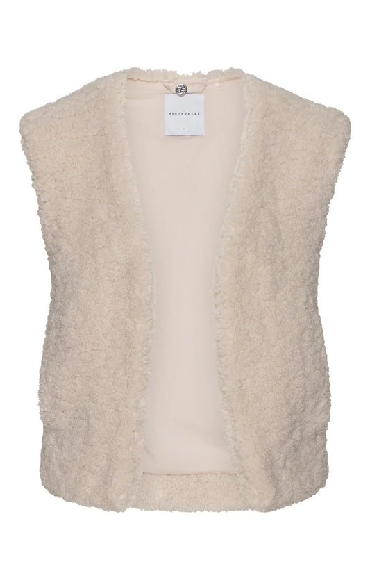 Ladies Rino & Pelle Faux Sheepskin Waistcoat