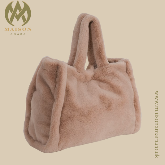 Ladies Rino & Pelle Faux Fur Shopper Bag