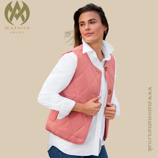 Ladies Light Quilted Crew Gilet