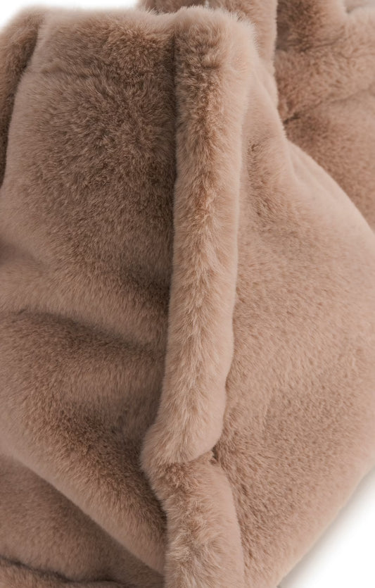 Ladies Rino & Pelle Faux Fur Shopper Bag